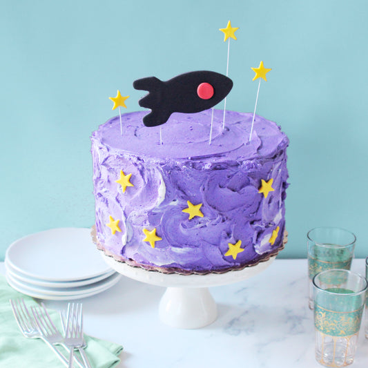 Rocket birthday cake