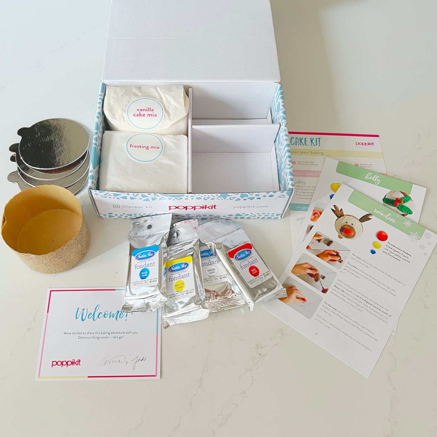 Holiday Mini Cake Kit Supplies 2