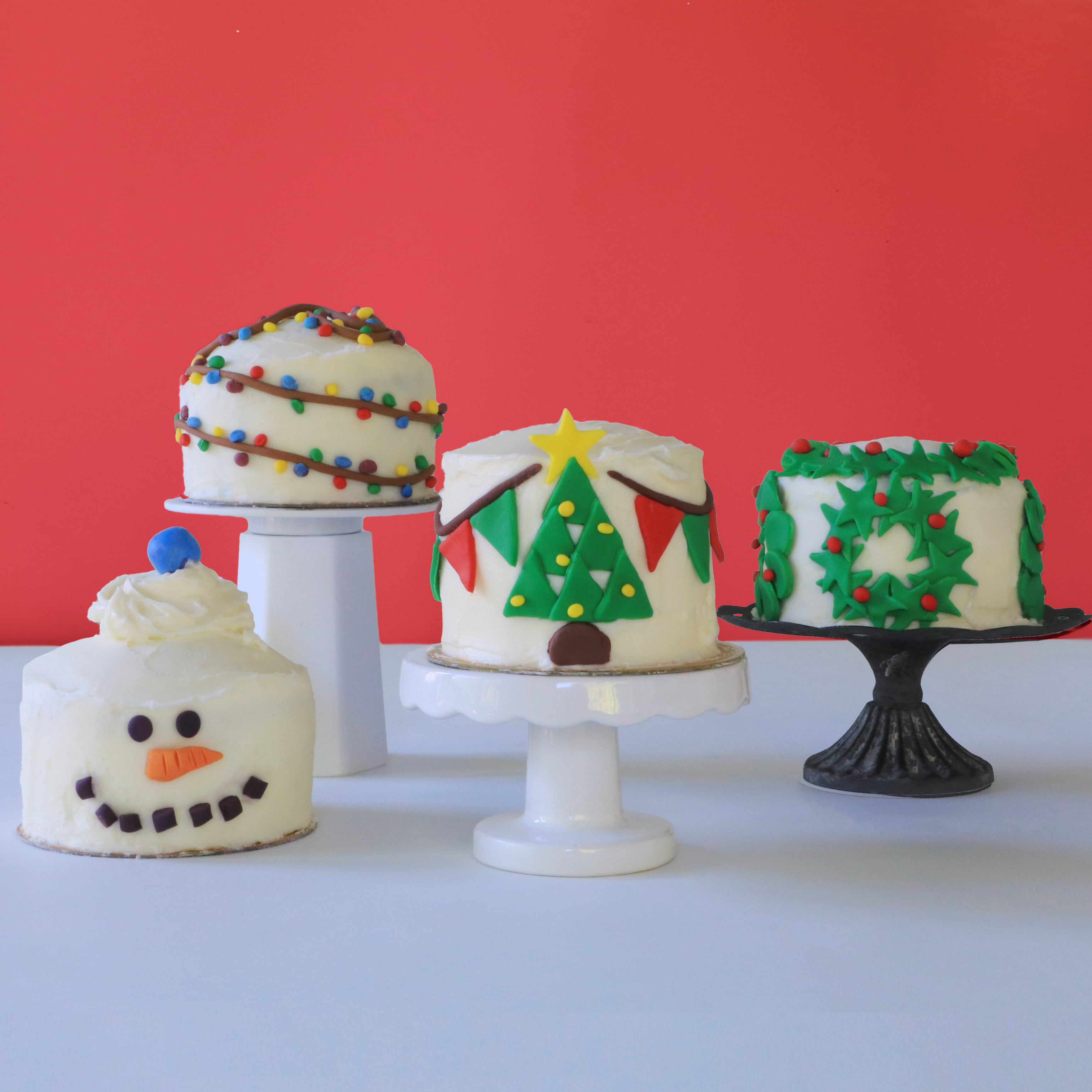 Making Mini Cake Kit The Easiest Holiday Cake Designs - Holiday Mini Cake Kit | Poppikit