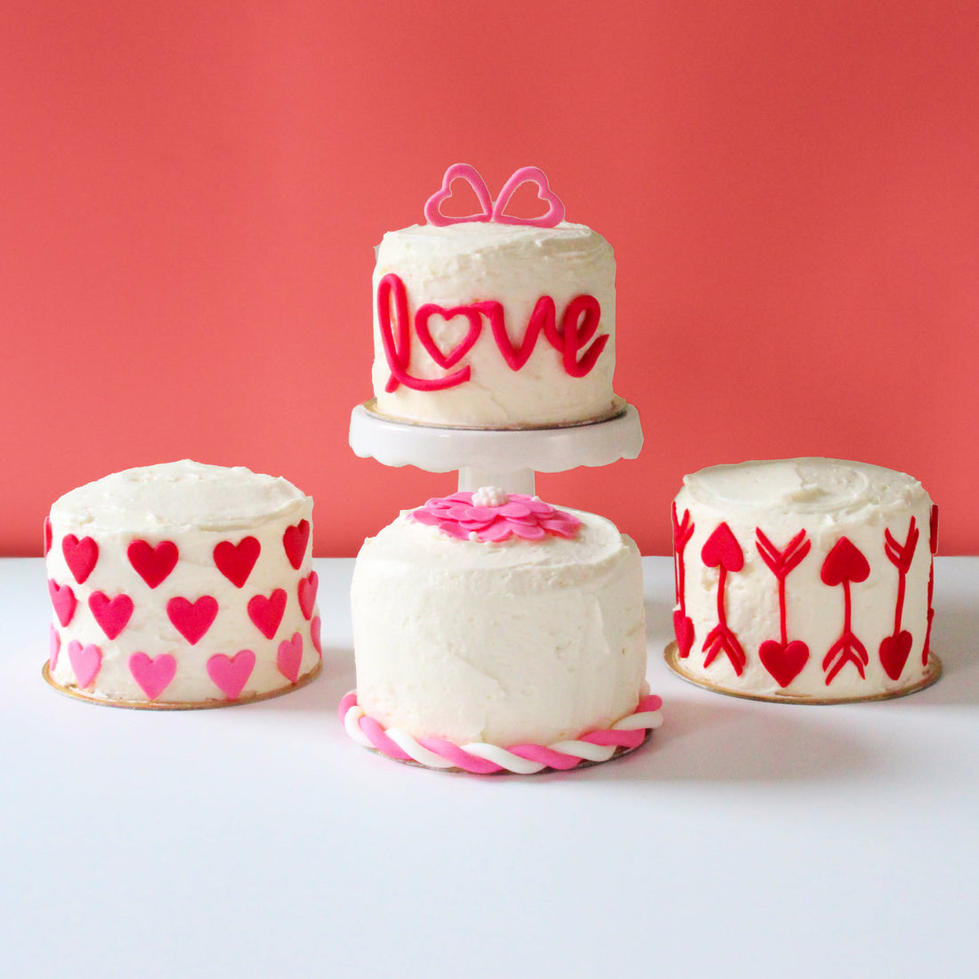 Valentine's Day Cake Decorations, Fondant Decorations