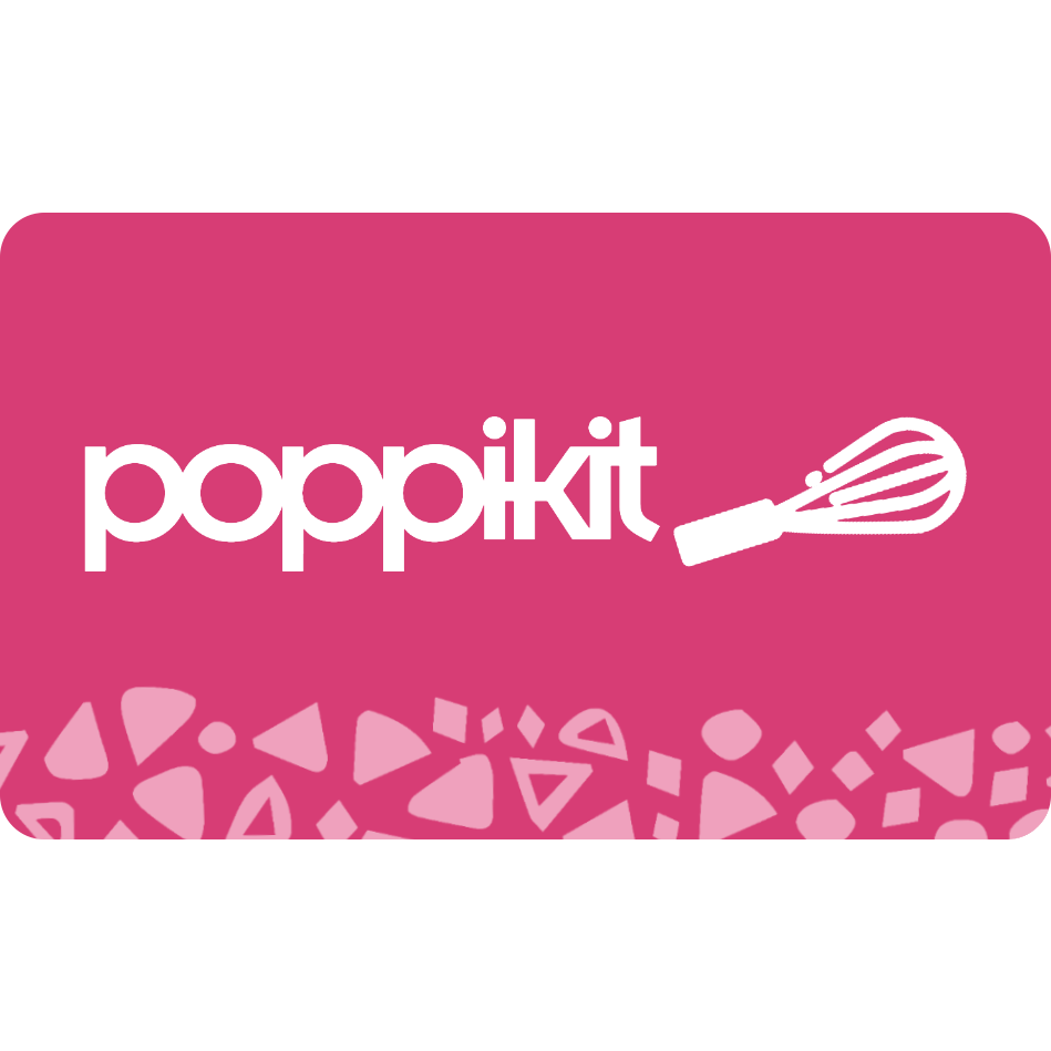 Poppikit baking kit gift card