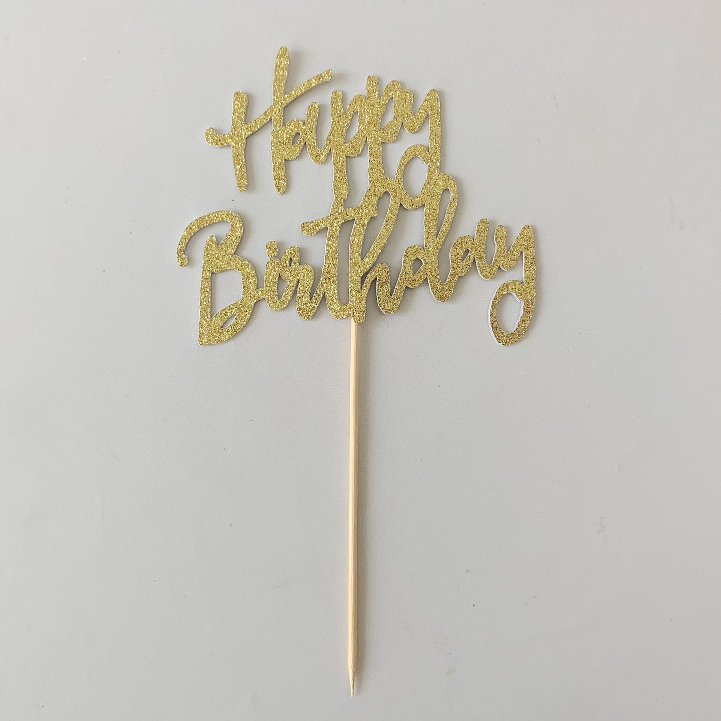 Happy birthday cake topper