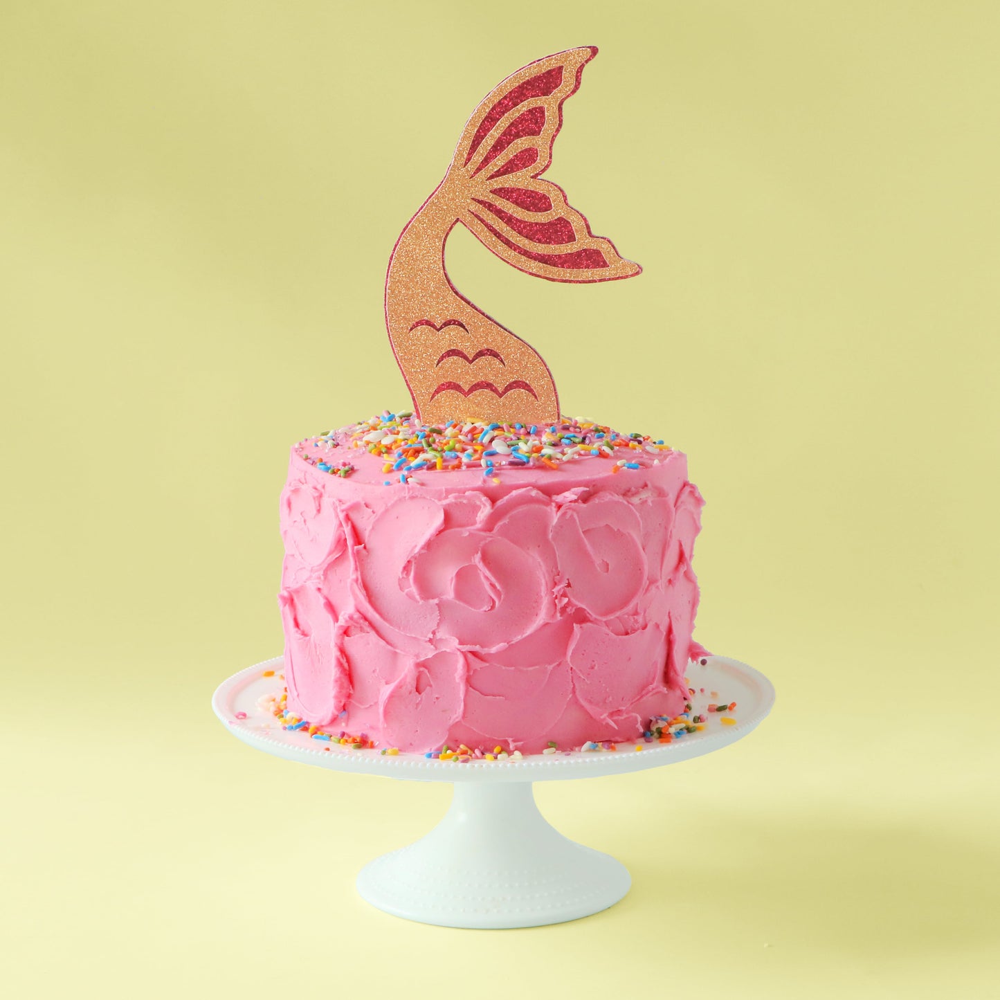 Mermaid cake kit with mermaid cake topper
