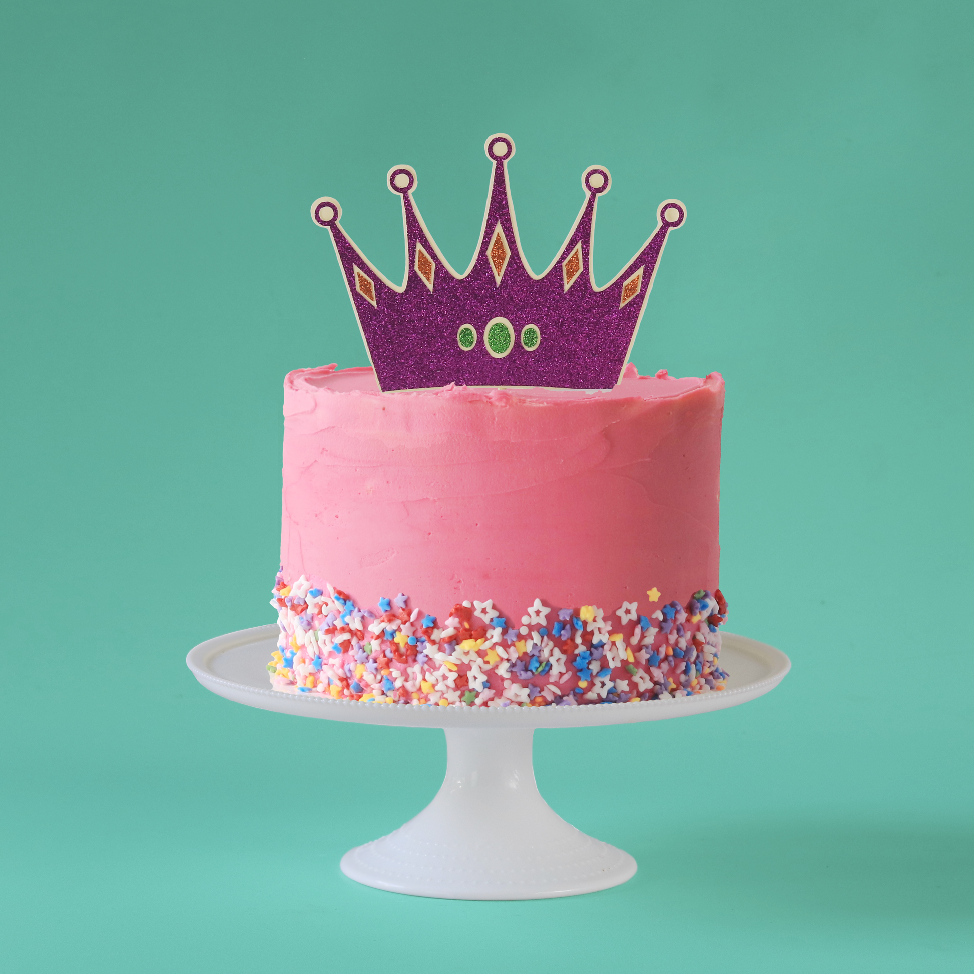 Princess crown cake topper
